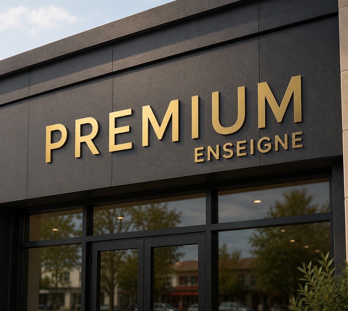 enseigne dibond or